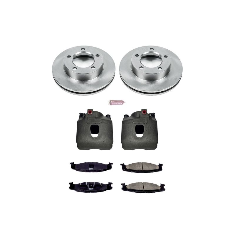 PowerStop Autospecialty OE Front Brake Kit with Calipers - Ford Bronco / F-150 1994-1996