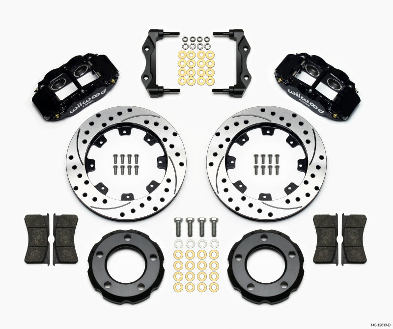 Wilwood Narrow Superlite 4R Front Kit 12.19in Drilled for 82-86 Jeep CJ - OneFastShop