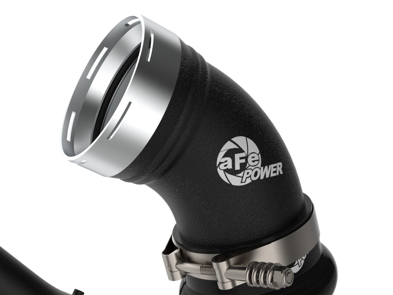 aFe Charge Pipe BladeRunner Aluminum Black 06-10 GM 6.6L - OneFastShop