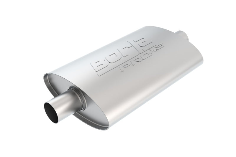 Borla Pro-XS Universal Muffler 2.25in Inlet/Outlet Center - Rust-Free Stainless Steel - OneFastShop