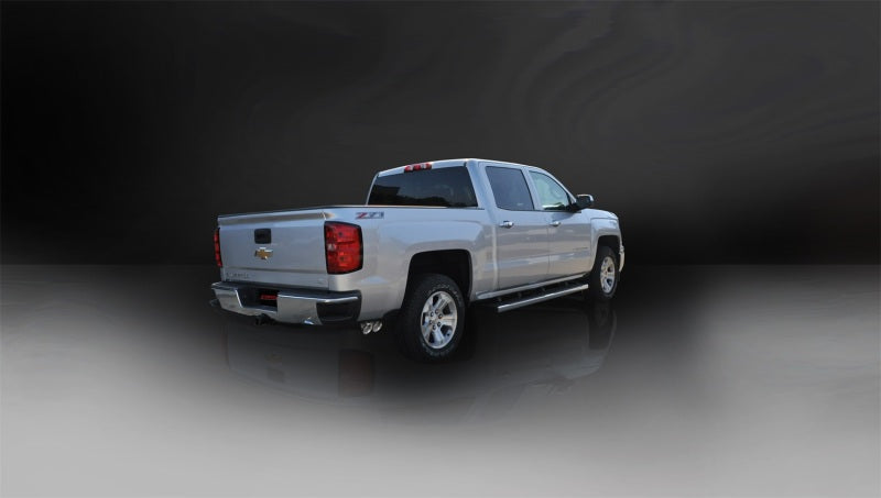 Corsa Performance Polished Single Side CBExhaust for GMC Sierra/Chevy Silverado 1500 5.3L V8 (14-19)