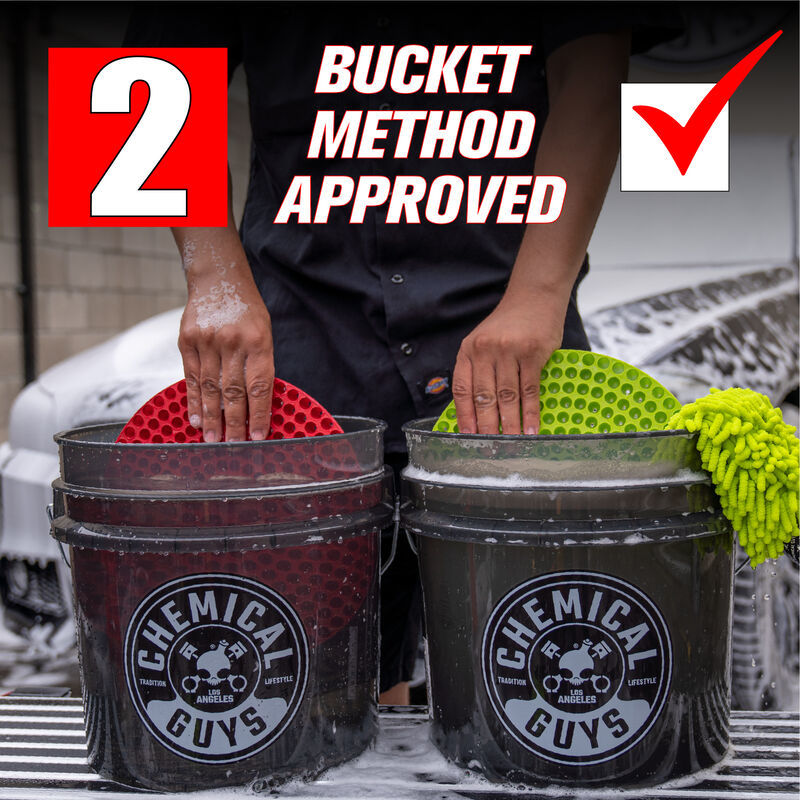 Chemical Guys Heavy Duty Detailing Bucket - Smoked Black - 4.5 Gallon