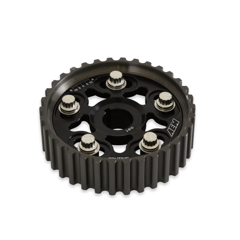 AEM Black Tru-Time Cam Gear for Acura Integra & Honda Civic - 90-91 RS LS GS & GSR/ 99-00 Si