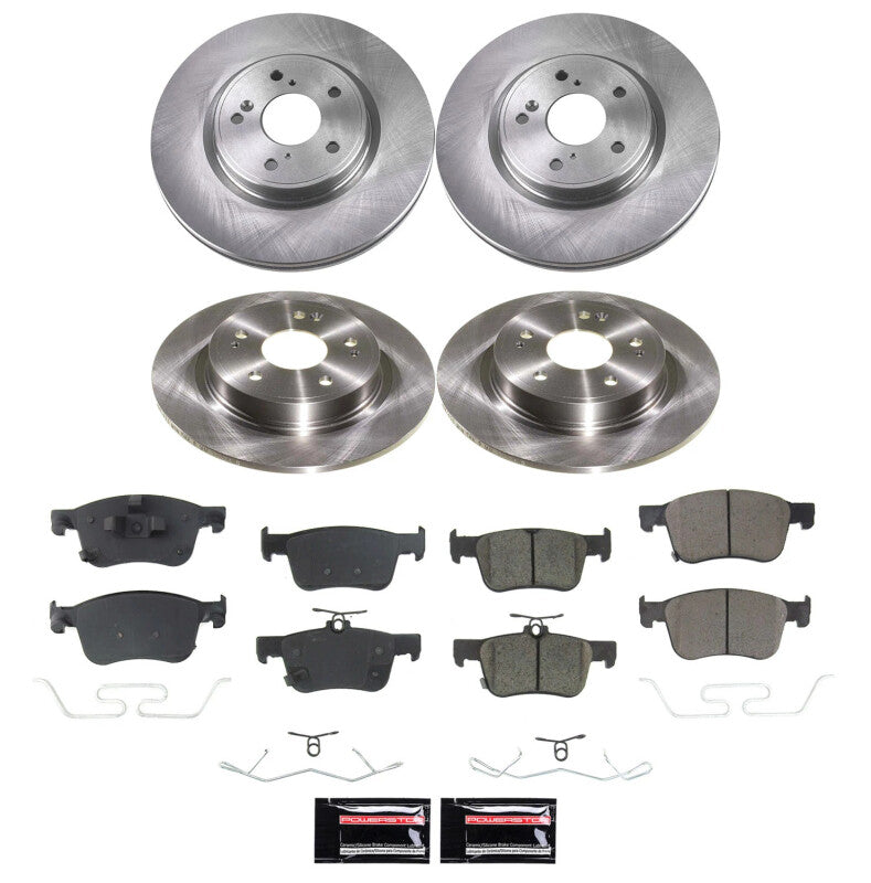 PowerStop Autospecialty OE Front and Rear Brake Kit - Acura Integra / Honda Civic Si 2022-2025