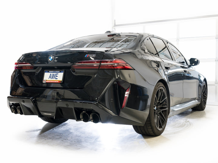 AWE Tuning BMW G90/G99 M5 Track Edition Cat-Back Exhaust Diamond Black Tips