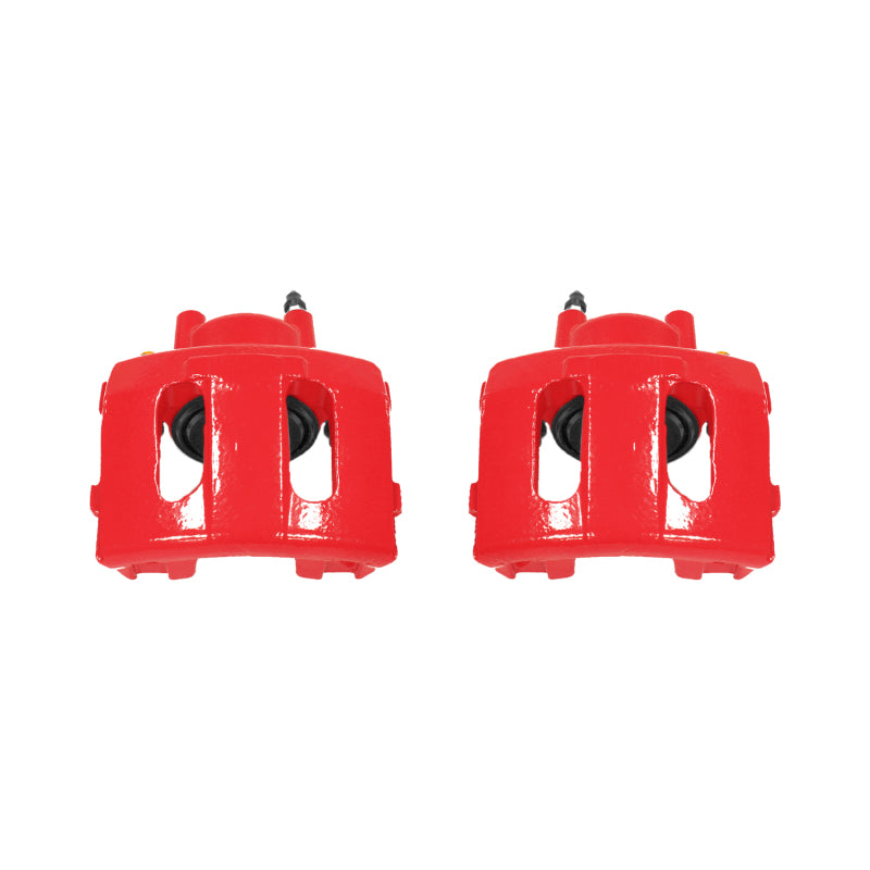 PowerStop Front Red Calipers w/o Brackets Pair for 90-01 Jeep Cherokee