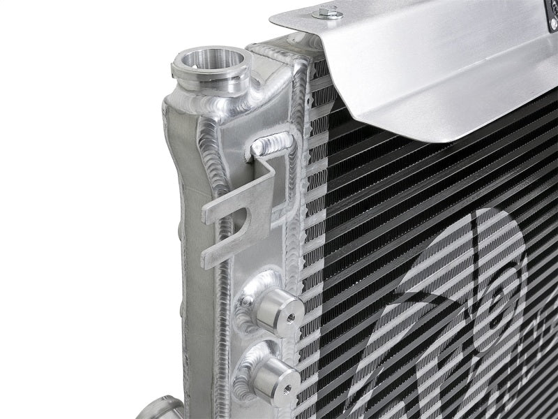 aFe BladeRunner GT Series Bar and Plate Radiator with Black Hoses for 12-18 Jeep Wrangler JK V6 3.6L