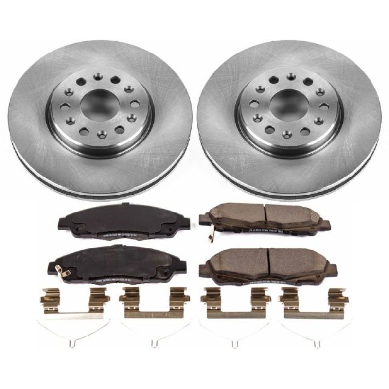 PowerStop Front Autospecialty Brake Kit for 2017-2020 GMC Acadia SL SLE SLT Denali AT4 - OneFastShop