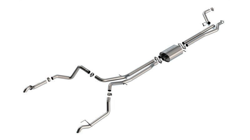 Borla Exhaust System S-Type True Dual for 22-23 Chevrolet Silverado 1500 ZR2 & AT4X 6.2L - OneFastShop