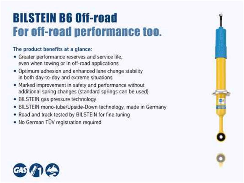 Bilstein 4600 Series Rear Monotube Shock Absorber for 2016+ Toyota Tacoma 4x4