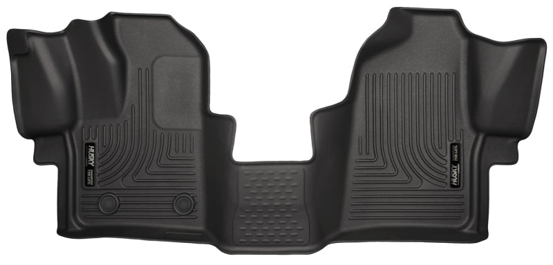 Husky Liners WeatherBeater Black Front Floor Liners For 2015-2021 Ford Transit-150/Transit-250/Transit-350