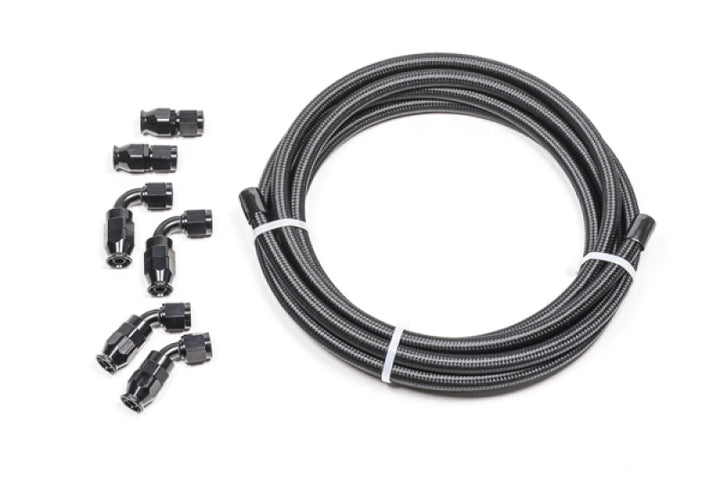 Radium Engineering 6AN Universal PTFE Hose Kit for Universal Applications Black Carbon