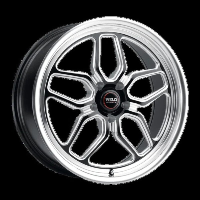 Weld Laguna S107 19x10 / 5x120.65 / ET31 - Gloss Black Milled - Diamond Lip