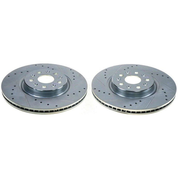 PowerStop Rear Evolution Drilled & Slotted Rotor - Chevrolet Corvette 20-21 - OneFastShop