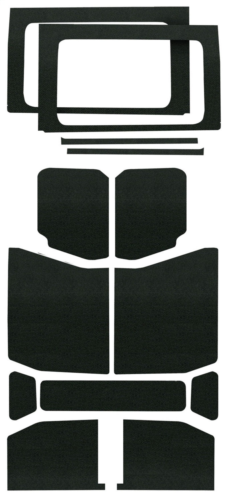 DEI 18-23 Jeep Wrangler JL 4-Door Boom Mat Headliner Kit 13 Piece Black