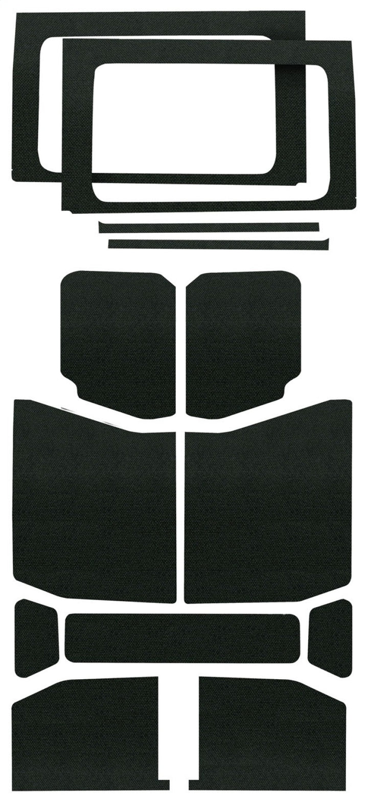 DEI 18-23 Jeep Wrangler JL 4-Door Boom Mat Headliner Kit 13 Piece Black