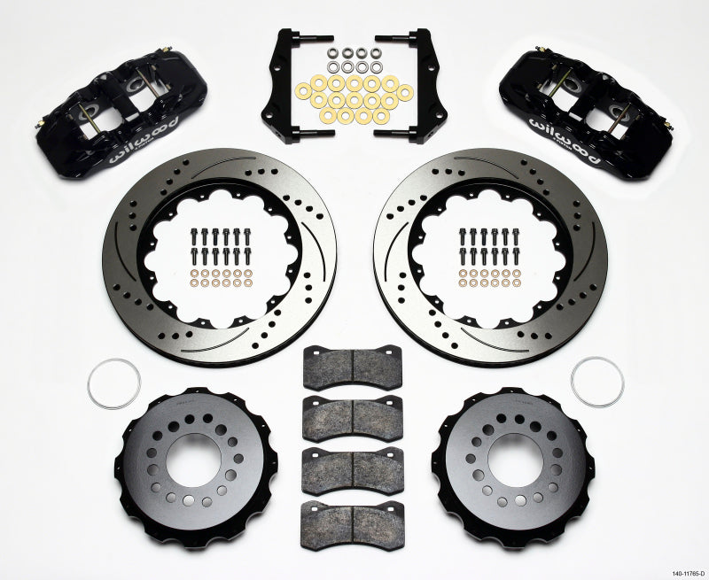 Wilwood AERO4 Drilled & Slotted Rear Big Brake Kit - Dodge Charger / Challenger 2005-2011