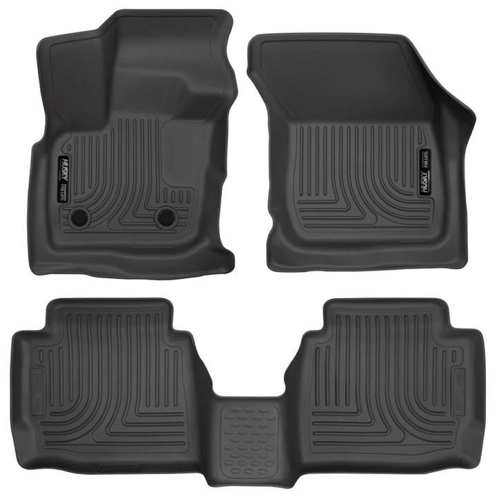 Husky Liners Black Front and 2nd Row Floor Liners for 17 Ford Fusion and 17 Lincoln MKZ - OneFastShop