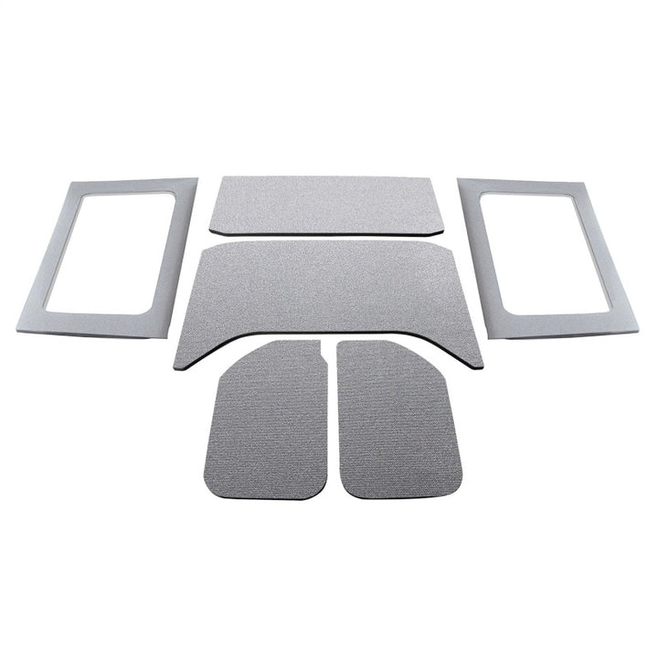DEI 2011–2018 Jeep Wrangler JK 4-Door Boom Mat Complete Headliner Kit – 6 Piece – Gray - OneFastShop