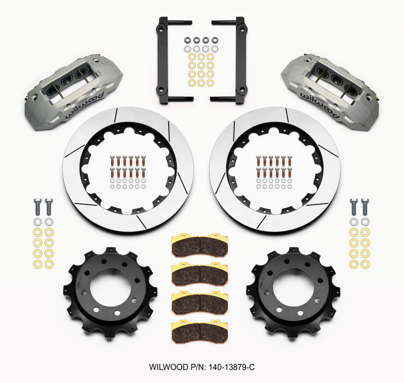 Wilwood TX6R Rear Kit 16.00in Clear Ano 1999-2010 GM Truck 2500 HD 4.84 Center - OneFastShop