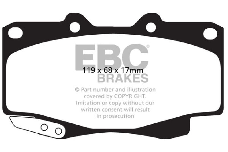 EBC Greenstuff Front Brake Pads for 99-04 Toyota Tacoma 4WD - OneFastShop