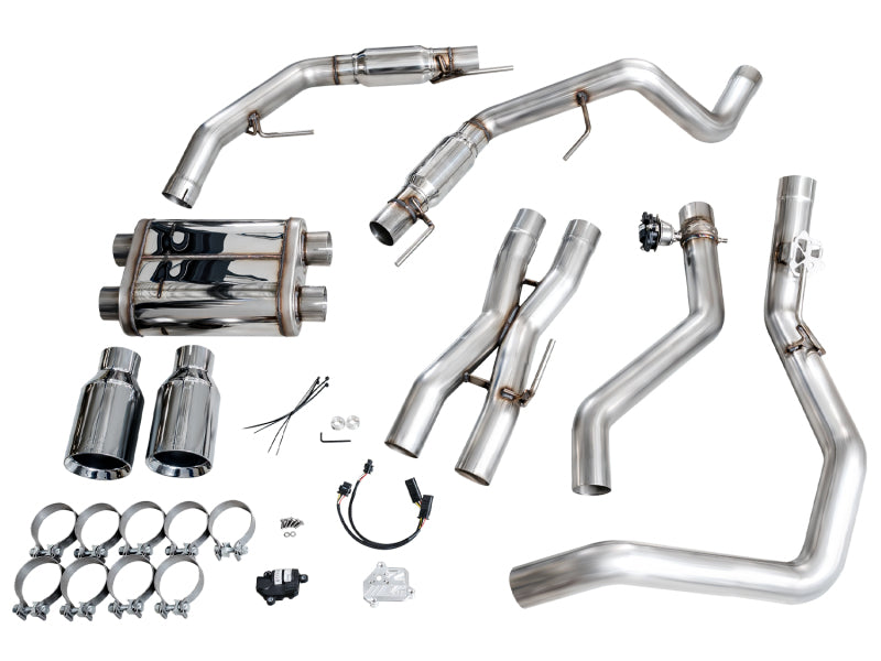 AWE Tuning Exhaust System - Gen 3 Raptor SwitchPath - Chrome Silver Tips (2021-2024 Ford F-150 Raptor) - OneFastShop