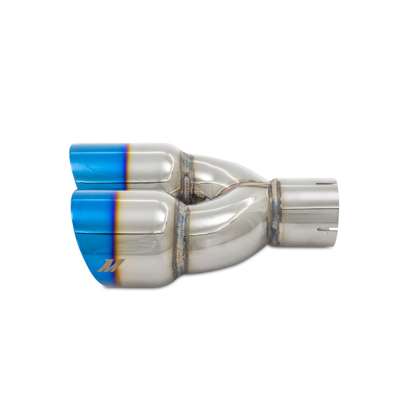 Mishimoto Dual Offset Tips 2.5in Inlet 3in Outlet Burnt