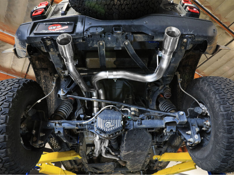 aFe Vulcan Series 3in 304SS Cat-Back Exhaust - Ford Bronco Raptor V6-3.0L (2022-2025), Polished Tips, image 5