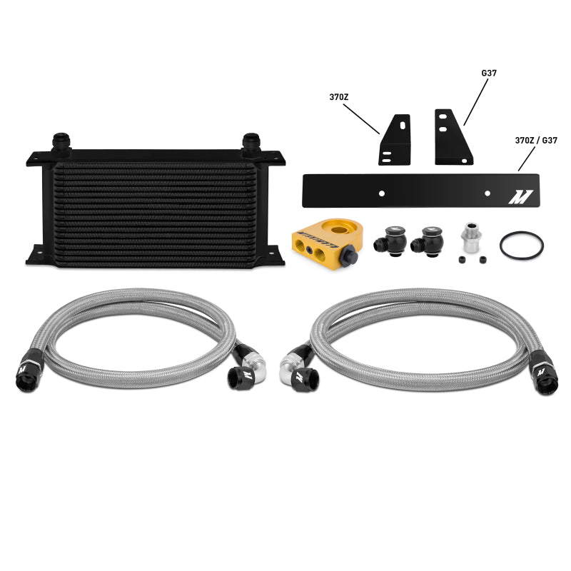 Mishimoto Thermostatic Oil Cooler Kit - Nissan 370Z / Infiniti G37 (Coupe Only) 2009-2012 - Black