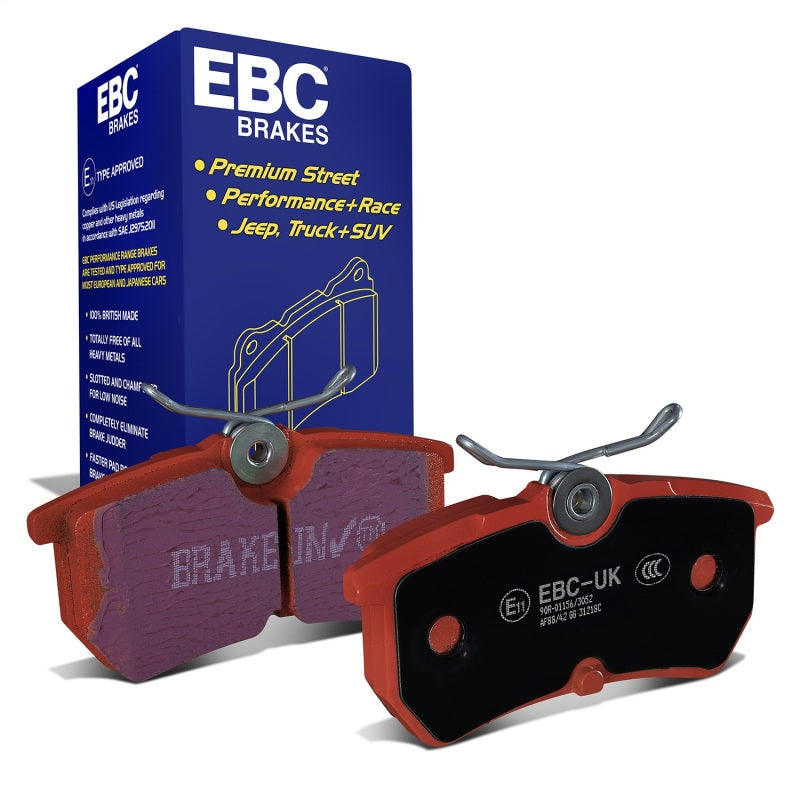 EBC Redstuff Ceramic Rear Brake Pads - Ford Fiesta / Focus 2001-2018