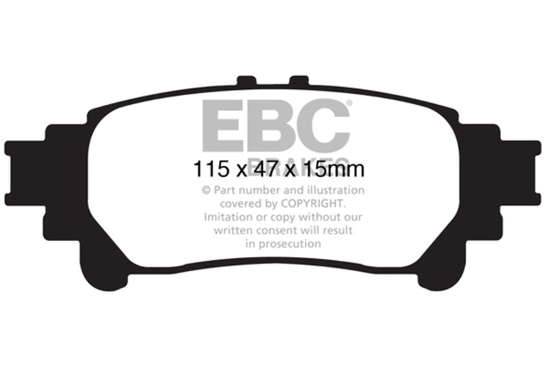 EBC Ultimax2 Rear Brake Pads for 13-20 Lexus GS350 3.5 RWD