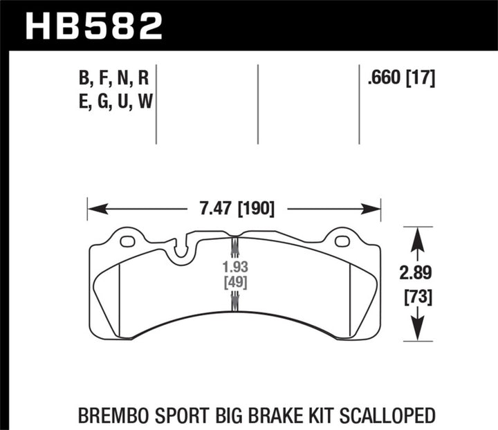 Hawk Performance DTC-60 Race Brake Pads for Brembo Scalloped - OneFastShop
