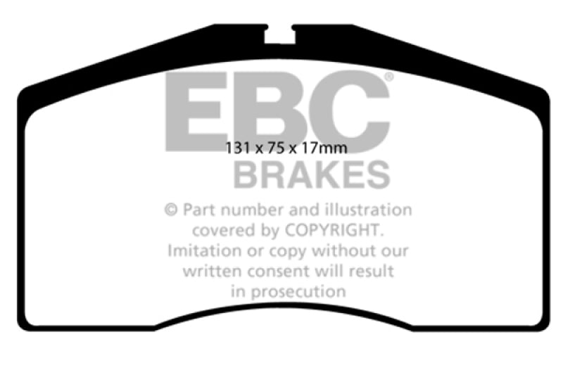 EBC Yellowstuff Front Brake Pads 3.6 Turbo - 93-95 Porsche 911 (964)