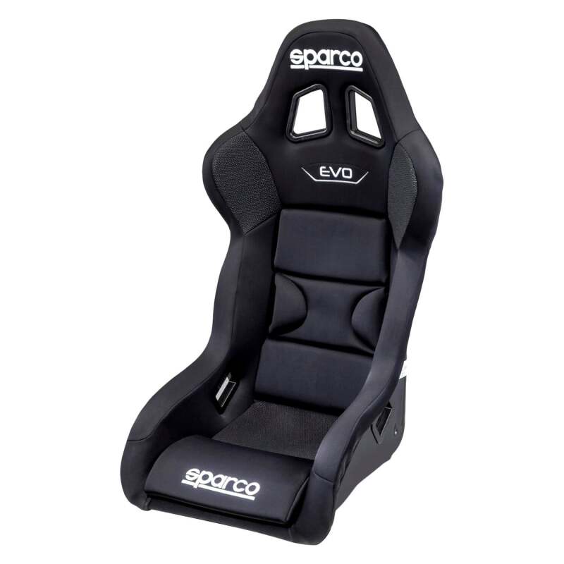 Sparco EVO L QRT X Fiberglass Racing Seat - Size Large - Black