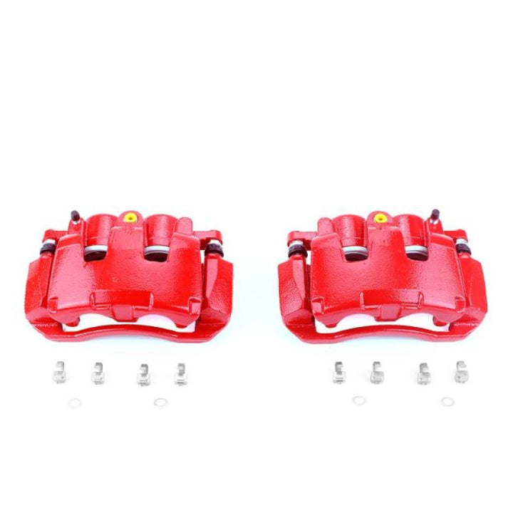 PowerStop Front Red Calipers with Brackets Pair for 07-09 Chrysler Aspen - OneFastShop