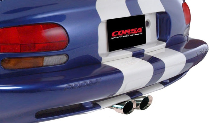 Corsa Polished Sport Cat-Back Exhaust with 3in Inlet for Dodge Viper GTS 8.0L V10 1996-2002