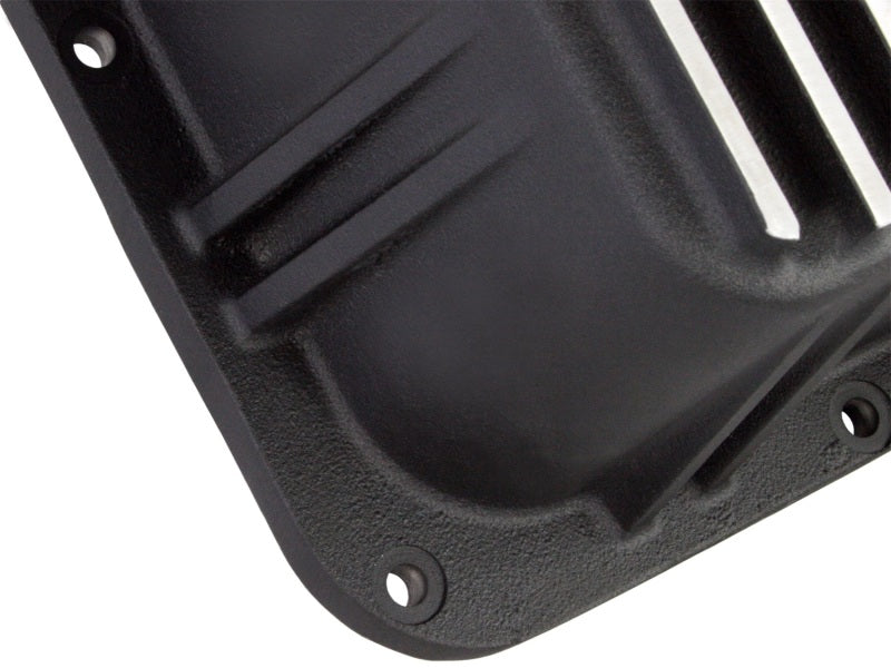 aFe Power Deep Transmission Pan GM Diesel Trucks 01-12 V8-6.6L - Aluminum Pan