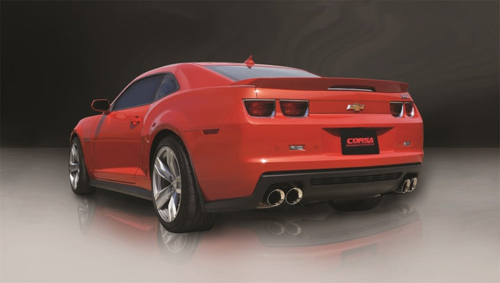 Corsa Polished Sport Cat-Back + XO Exhaust for 2012-2015 Chevrolet Camaro ZL1