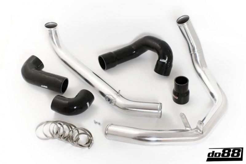 do88 Pressure Pipe Kit for OEM Intercooler - Saab 9-3 2003-2011 - Black Hoses