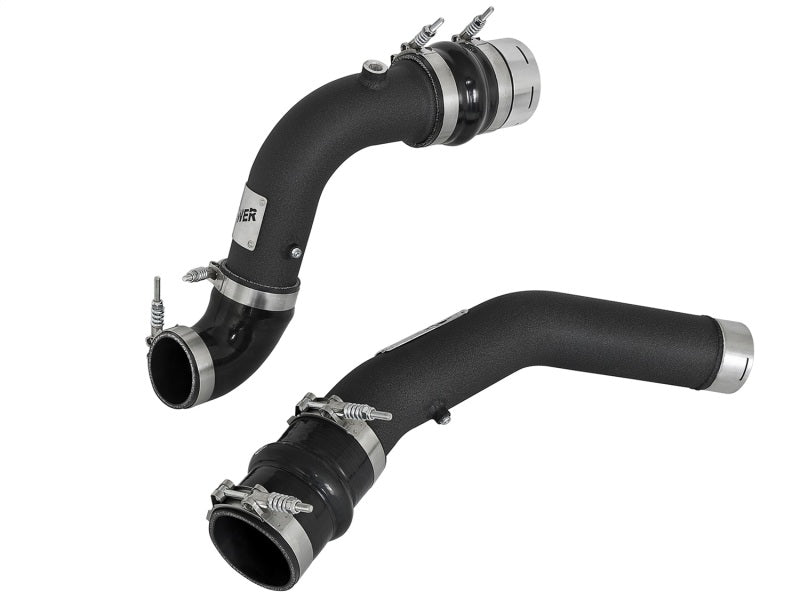 AFe Bladerunner 3in Black Intercooler Tubes for 2017 Ford Diesel Trucks V8 6.7L (td)