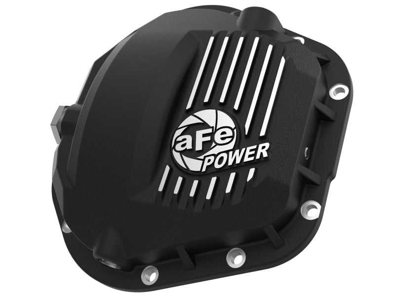 Afe Pro Series Dana 60 Front Differential Cover Black with Machined Fins for 17-20 Ford Trucks (Dana 60)