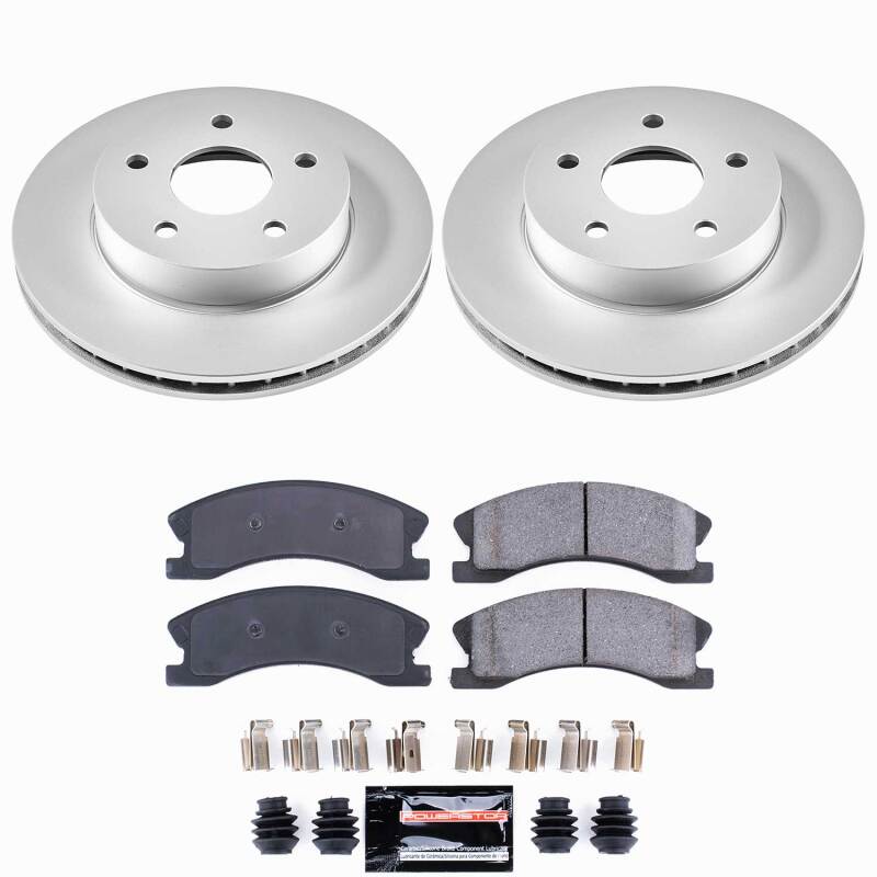 PowerStop Z23 Front Coated Brake Kit - Jeep Grand Cherokee (WJ) 1999-2004 - Akebono Calipers