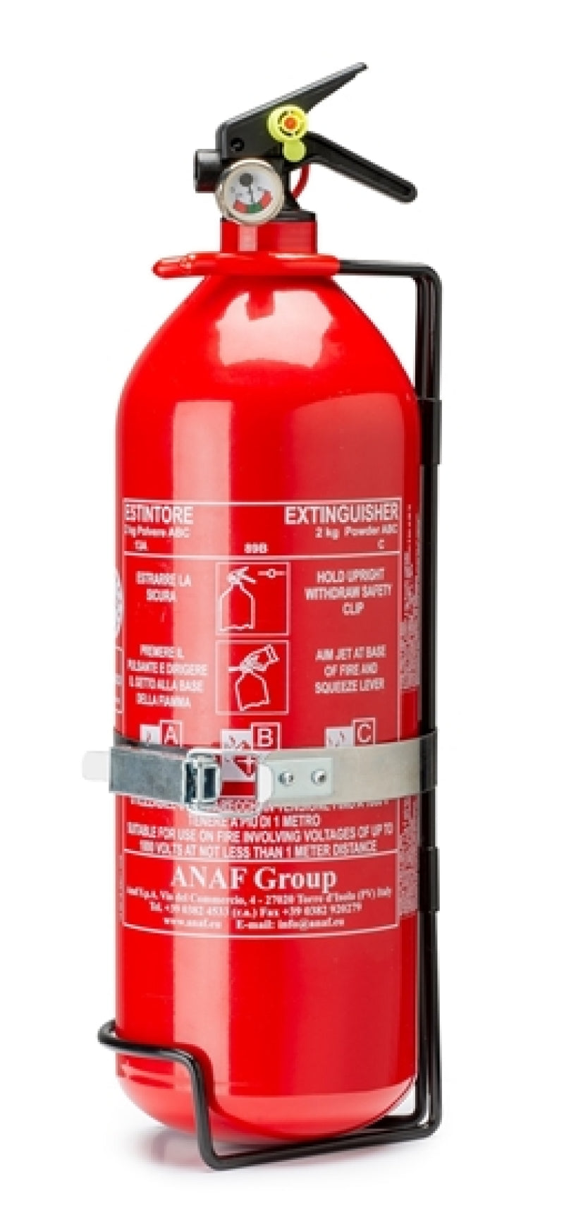 Sparco Handheld Steel Extinguisher 2 Liter - OneFastShop