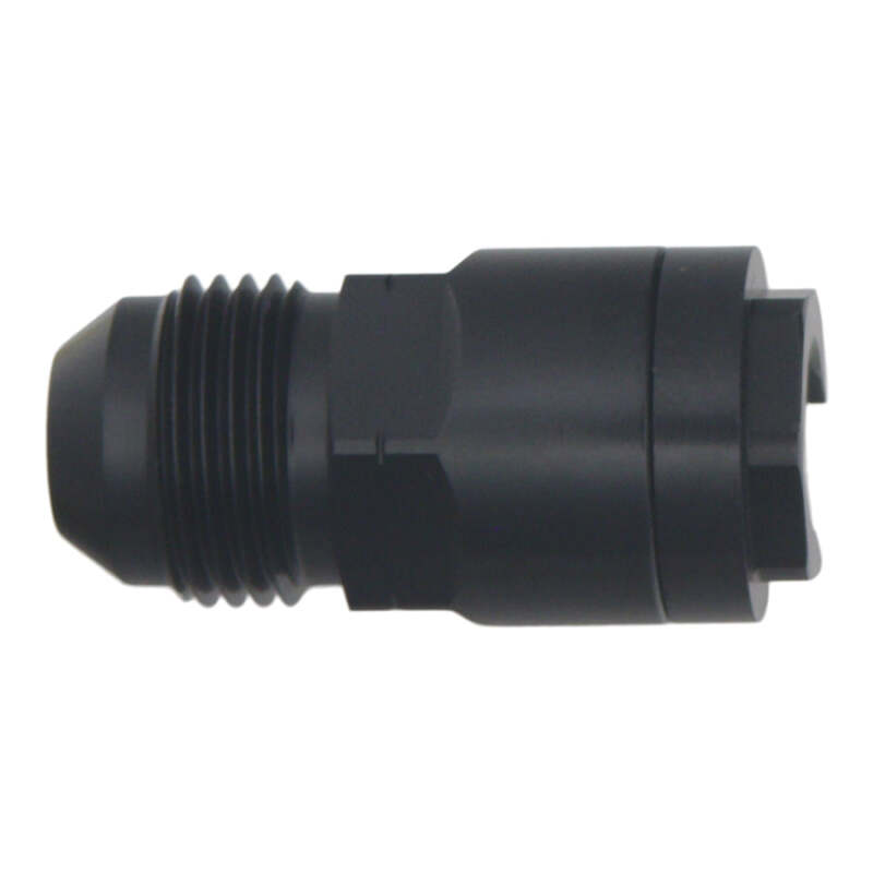 DeatschWerks 8AN Male Flare to 3/8 in Female EFI Quick Connect Adapter - Matte Black