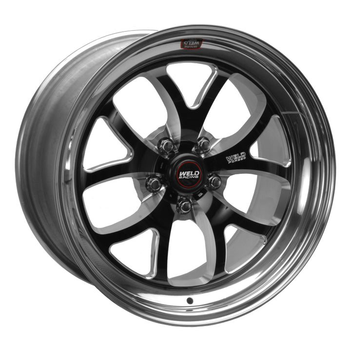 Weld S76 Wheel – 18x9.5 / 5x4.5 BP / 6.7 in. BS Black (Medium Pad) – Non-Beadlock