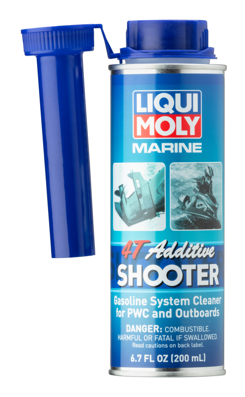 LIQUI MOLY Marine 4T Fuel System Cleaner Additive 200ml for Port Injected and Carbureted Gasoline Engines