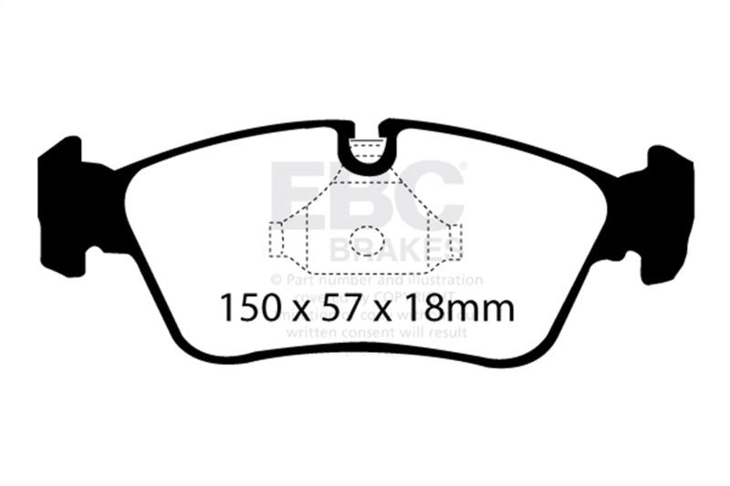EBC RP-1 Race Front Brake Pads - BMW E36/E46/Z3/Z4 1992-2008