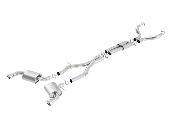 Borla ATAK Cat-Back Exhaust for 2016–2017 Chevy Camaro SS 6.2L Single Rear Tips - OneFastShop