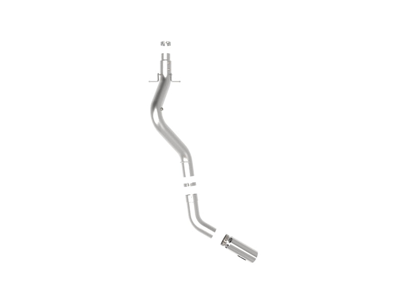 aFe Large Bore-HD 5 IN 409 SS DPF-Back Exhaust System with Polished Tip for 2020-2024 GM Truck V8 6.6L Silverado Sierra