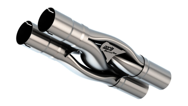 Borla Universal Hydroformed Switchfire X-Pipe 3in ID 3in OD Outlets With Notches